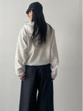 Embossed Dot Hooded Jumper