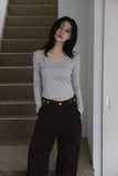 Metal Line Halter Tee