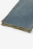 Klint rough crop skirt denim