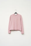 (W) Egg Striped Warm Top