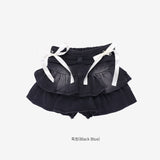 Serena Ribbon Denim Skirt