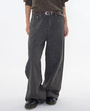 Moz stripe wide cotton pants