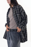 Grid vintage washed check shirt