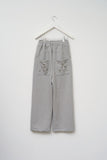 (W) Hole Wide Sweatpants