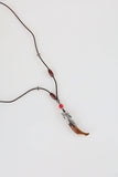 Ethnic horn necklace