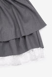 Elio rough crop lace skirt
