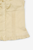 Maria frill puff blouse
