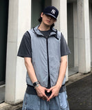 Nylon Multi Zipper Hood Vest