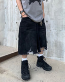 Vintage Dirty Oil Bermuda Denim
