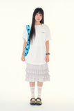 Plum smile printing t-Shirt