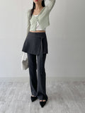 Oboe V-neck See-through Crop Cardigan