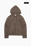Morin cotton zip-up hoodie