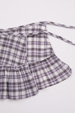 Chica frill check wrap skirt