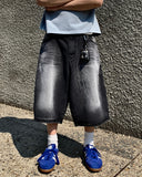 Maxi Washed Bermuda Denim