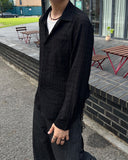 Textured Mono Check Shirt