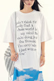 Brilliant lettering overfit t-shirt