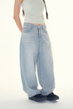Ash house wide denim pants