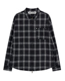 RIVET OVER CHECK SHIRT JACKET