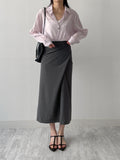 Holding see-through loose fit shirt