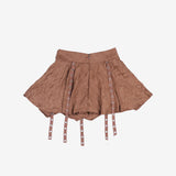 Pia Unbalanced Belt Skirt