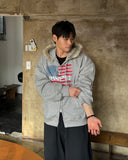 Lao Flag Hooded Zip-Up