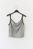 (W) Dot Shirring Sleeveless