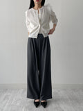Object wrap skirt slacks