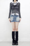 Flynn Belt Denim Skirt