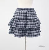 Luna Check Tiered Skirt