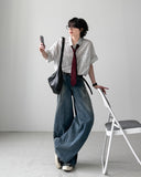 Apple Stripe Roll-up Shirt