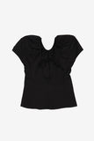 Peahen shirring balloon blouse
