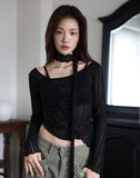Holic See-Through Scarf Tee