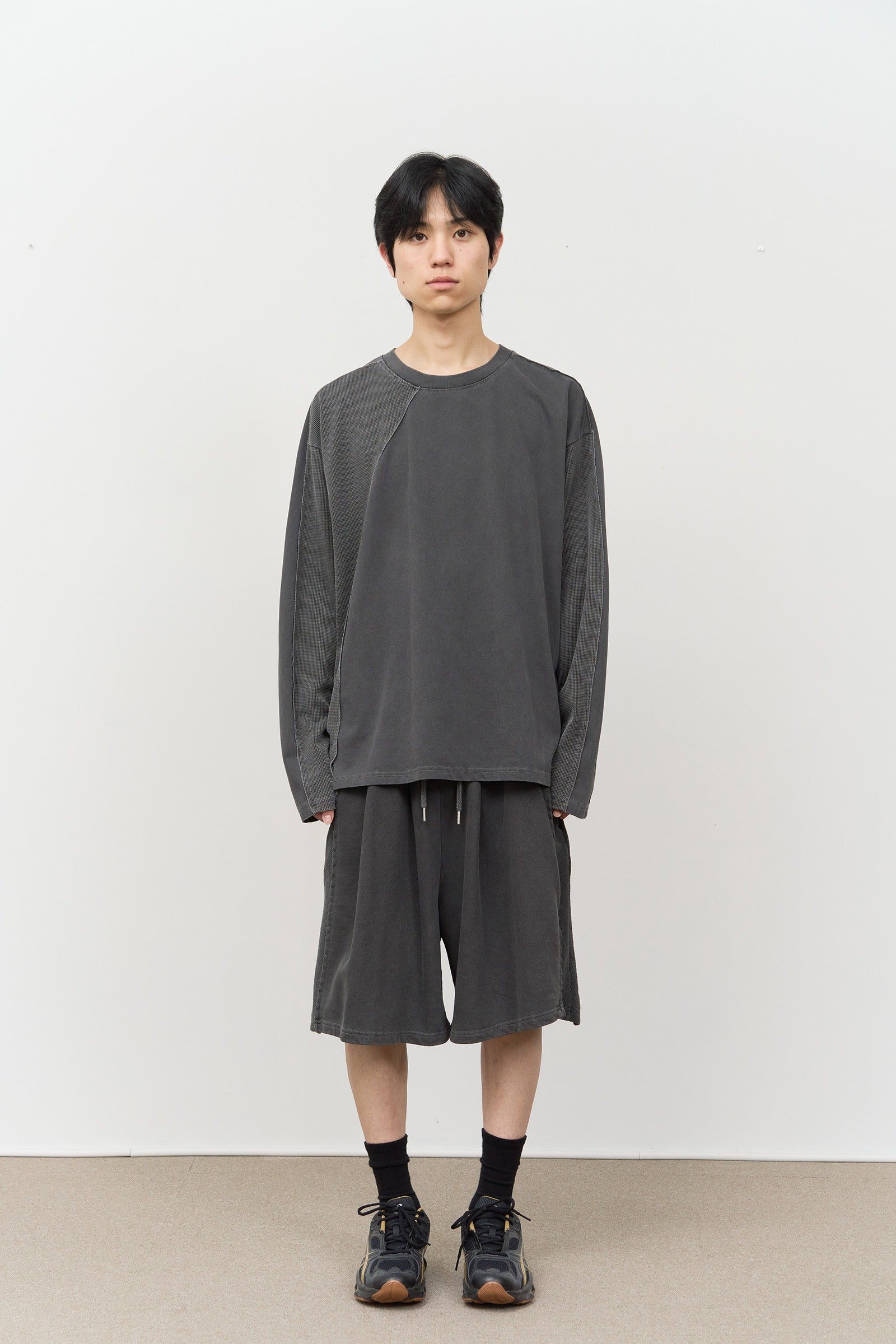 【HI FI FNK】Lunar Pigment Waffled Longsleeve HI FI FNK(ハイファイファンク) - ルナピグメントワッフル長袖T