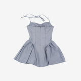 Moil Stripe Halter One Piece