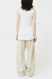(W) June Shirring Sleeveless