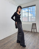 MIX RIBBED SLEEVELESS LONG DRESS