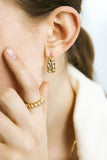 Crown Hoop Earrings