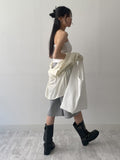 Shirring dot tube top