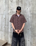 Pia Color Check Short Sleeve Shirt