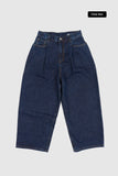 Oberon pintuck balloon denim pants