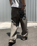 Back Printing Nylon Banding Pants