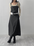 [Setup Available] Suet Stripe Long Skirt