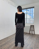 MIX RIBBED SLEEVELESS LONG DRESS