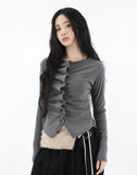 Eco shirring cardigan