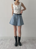 Waffle Button Sleeveless
