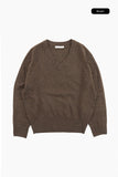 Sober wool v-neck knit