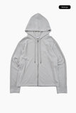 Morin cotton zip-up hoodie