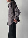 Autumn Tartan Check Overfit Shirt