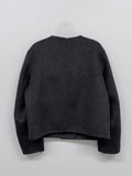 [wool100%/handmade] Kyron double wool short jacket