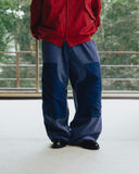 Patched Double Knee Cotton Pants